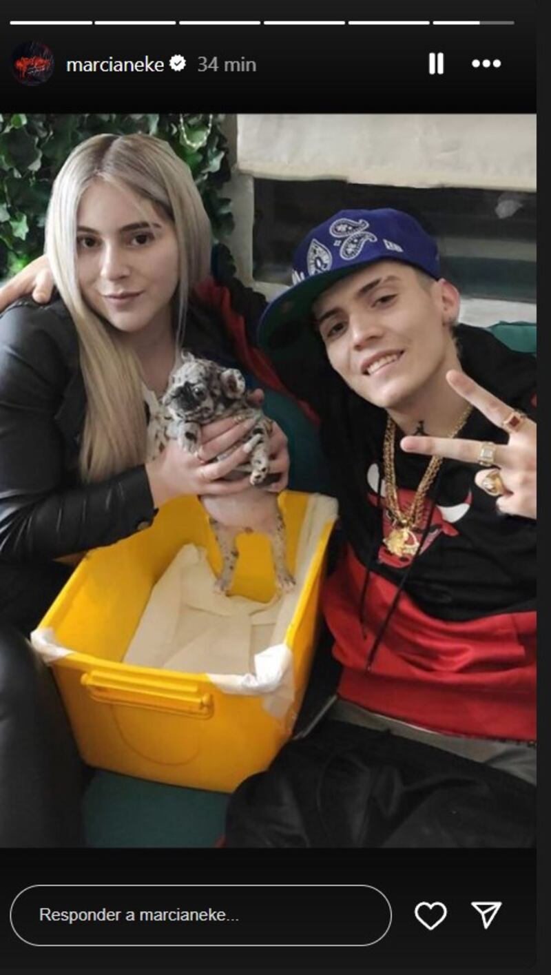 Historia de Instagram de Marcianeke