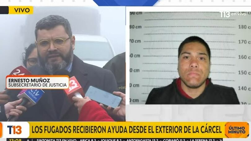 El subsecretario de Justicia aseveró que la fuga de los tres reos desde la cárcel de Valparaíso se produjo por una "serie de eslabones previos", que debieron "haber fallado" en el recinto penitenciario, y que acabaron con el escape de los reclusos.