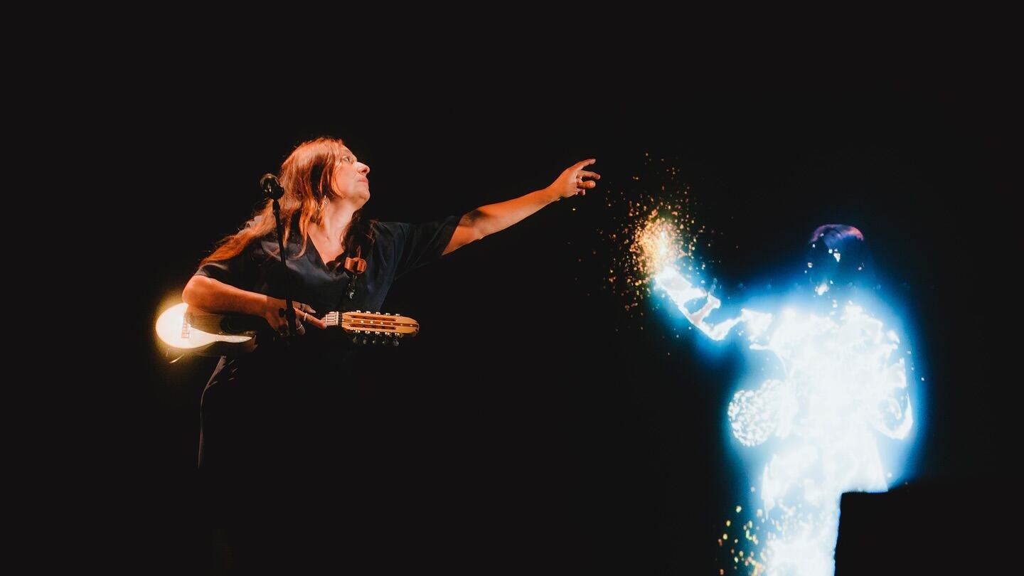 Javiera Parra cantó junto a su abuela, Violeta Parra