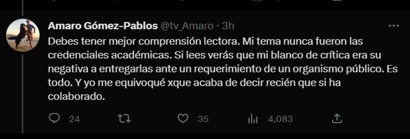 Amaro Gómez-Pablos | Twitter