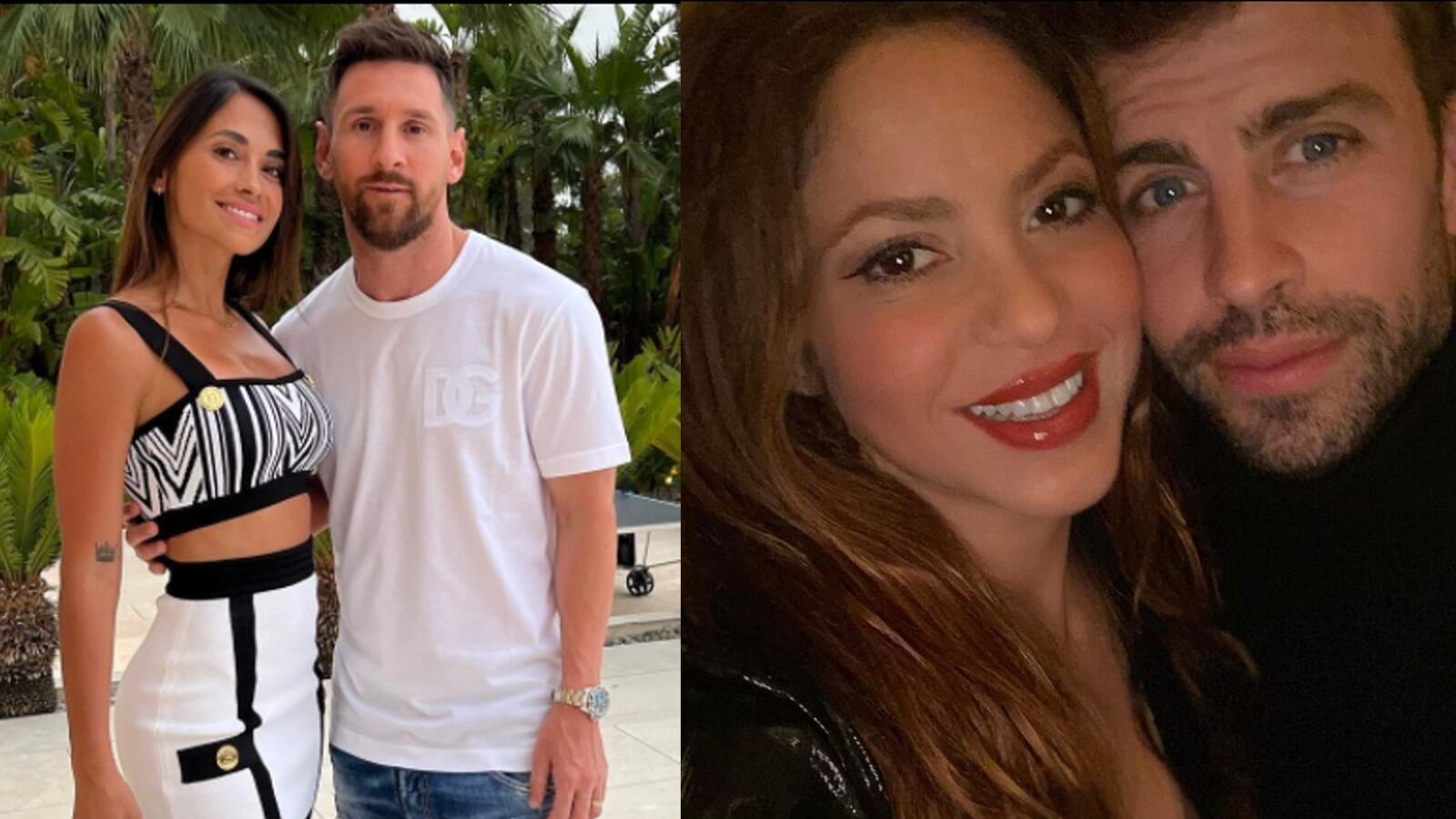 Afirman que hay una enemistad entre Shakira y Antonella Rocuzzo, ellas posan junto a futbolistas