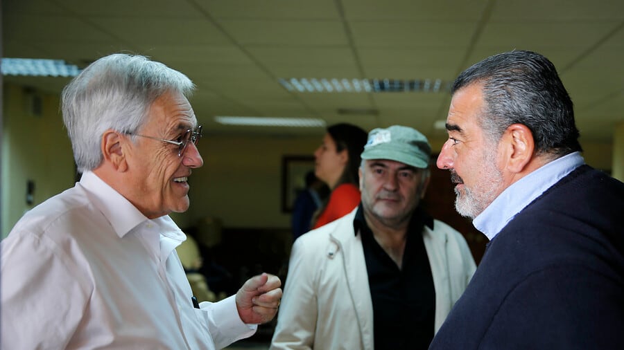 Piñera y Luksic (imagen de archivo)