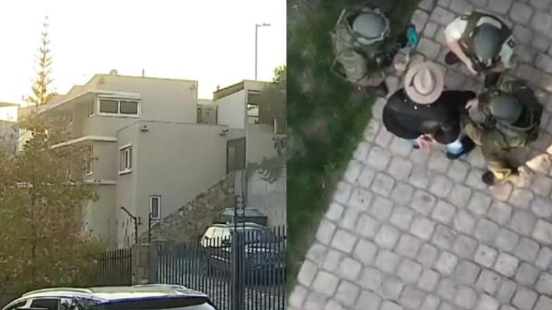 Detienen a sujeto que efectuaba disparos desde el patio de una casa en Las Condes