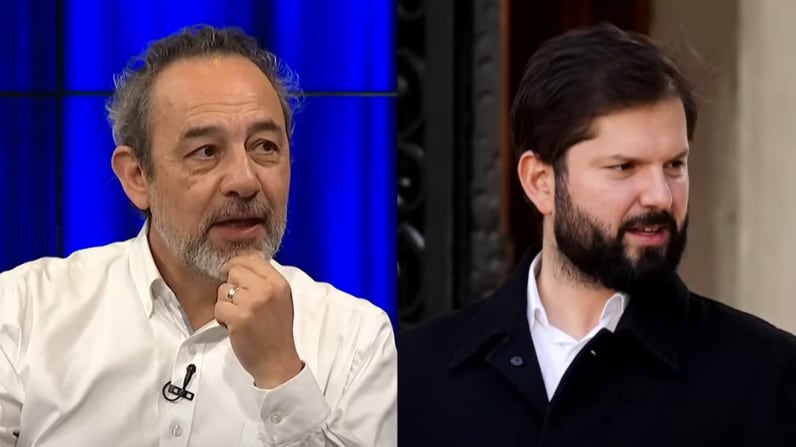 Daniel Muñoz y Presidente Gabriel Boric | Captura: Todo va a estar bien de Vía X