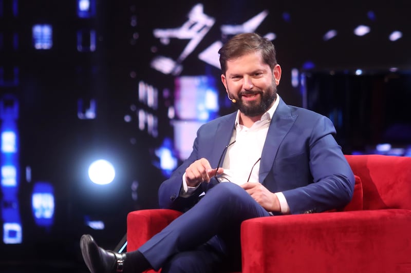 Boric en Las Caras de La Moneda