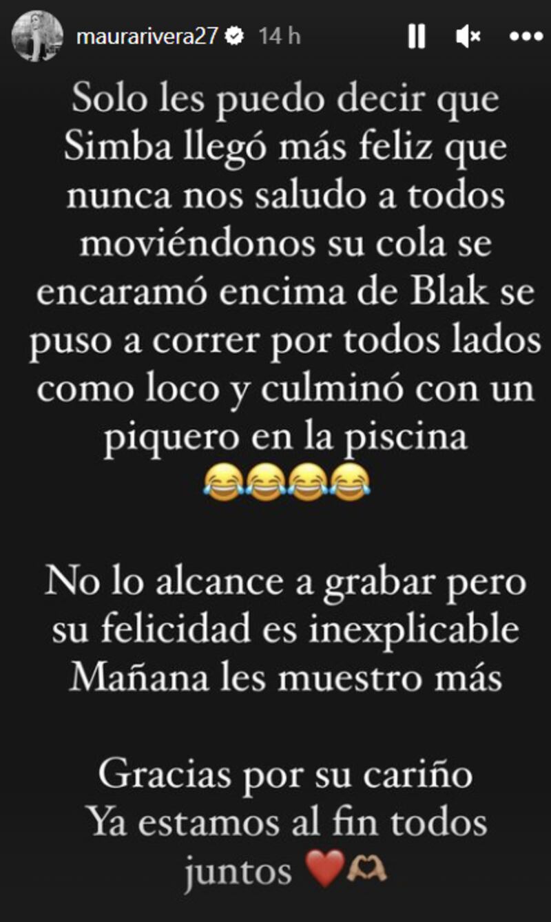 Historia de Maura Rivera | Instagram