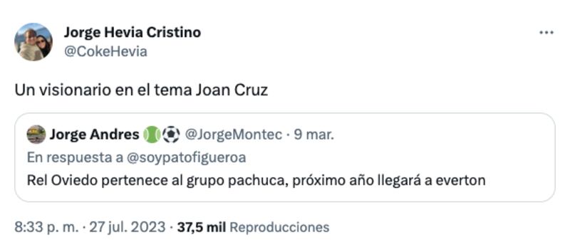 Reacciones en Twitter por la llegada de Joan Cruz a Everton