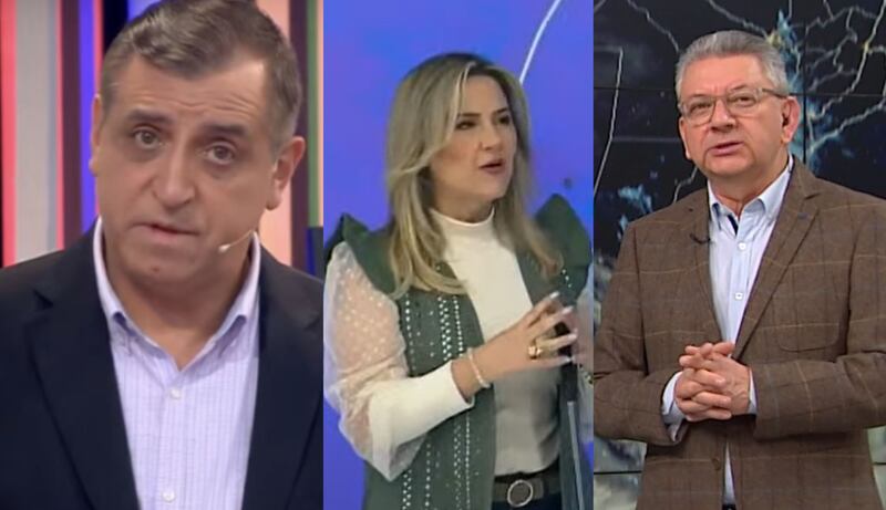 Michelle Adam, Iván Torres y Jaime Leyton
