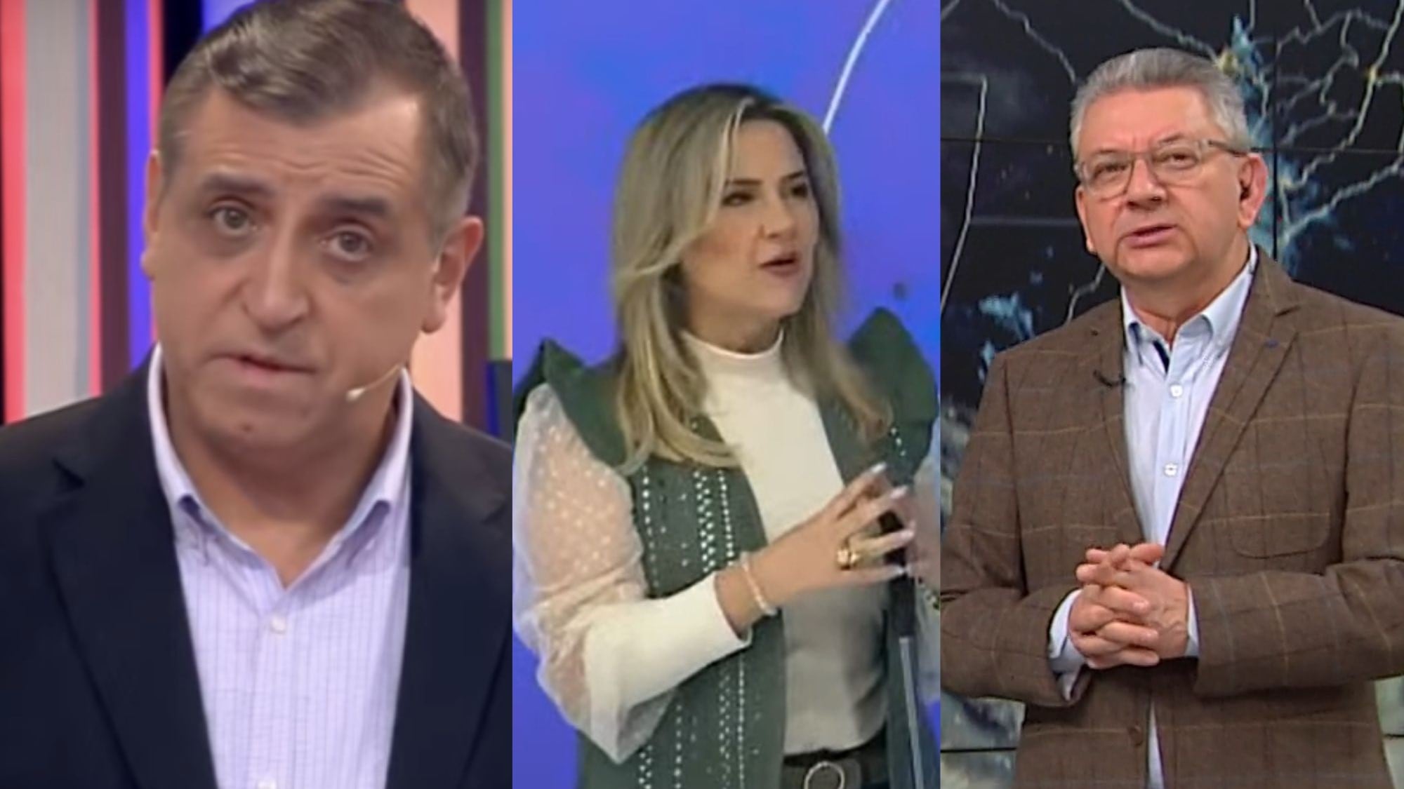 Michelle Adam, Iván Torres y Jaime Leyton