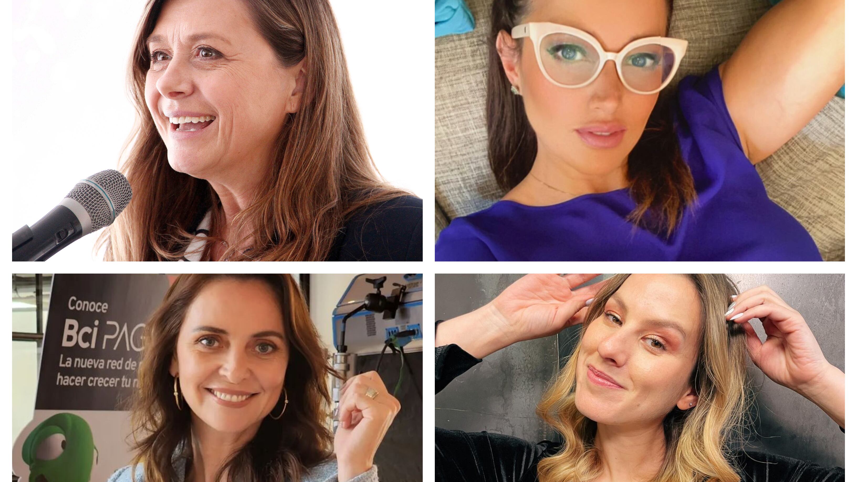 Margot Kahl y las tres panelistas que estará en el nuevo programa de TVN "Hoy se habla".