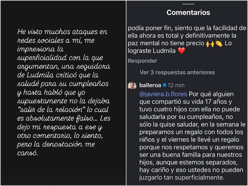 Álvaro Ballero salió al paso de las críticas en redes sociales