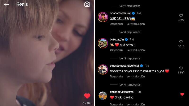 El nuevo tema de la colombiana es el debut musical de sus dos hijos, Milan y Sasha.