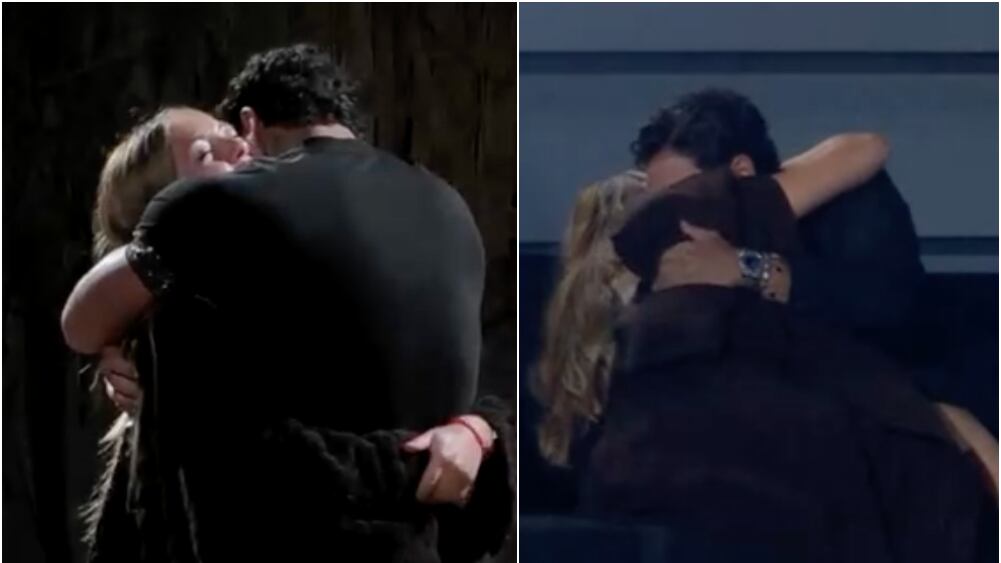 Disley Ramos y Yoan Curtis se despidieron con tiernos besos