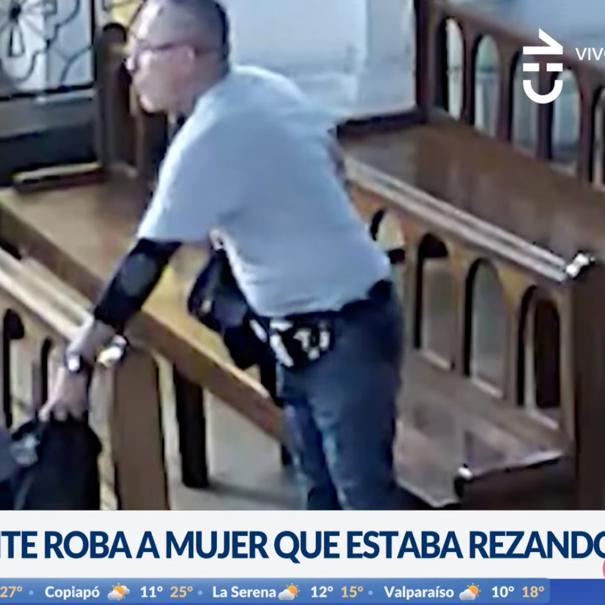 Robo a mujer rezando en iglesia de Concepción indigna a fieles Robo a mujer rezando en iglesia de Concepción indigna a fieles