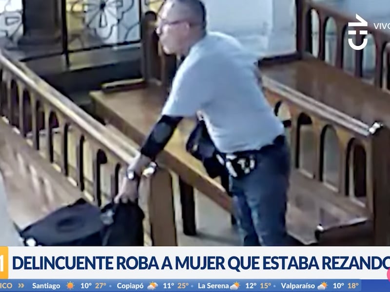 “Ni un respeto con la casa de Dios”: sujeto robó a mujer que estaba rezando en una iglesia en Concepción y genera indignación de los fieles
