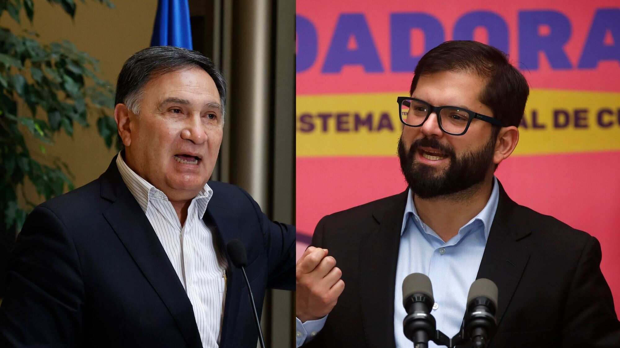 Miguel Mellado y Gabriel Boric | Aton