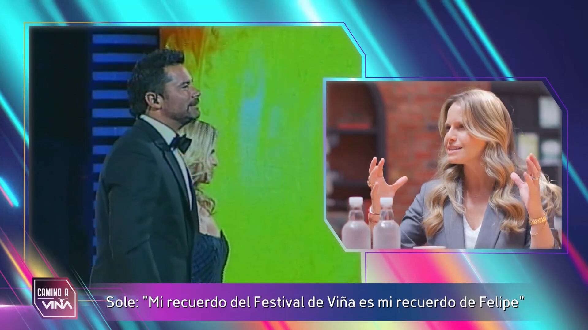 Soledad Onetto y Felipe Camiroaga en el Festival de Viña | Camino a Viña