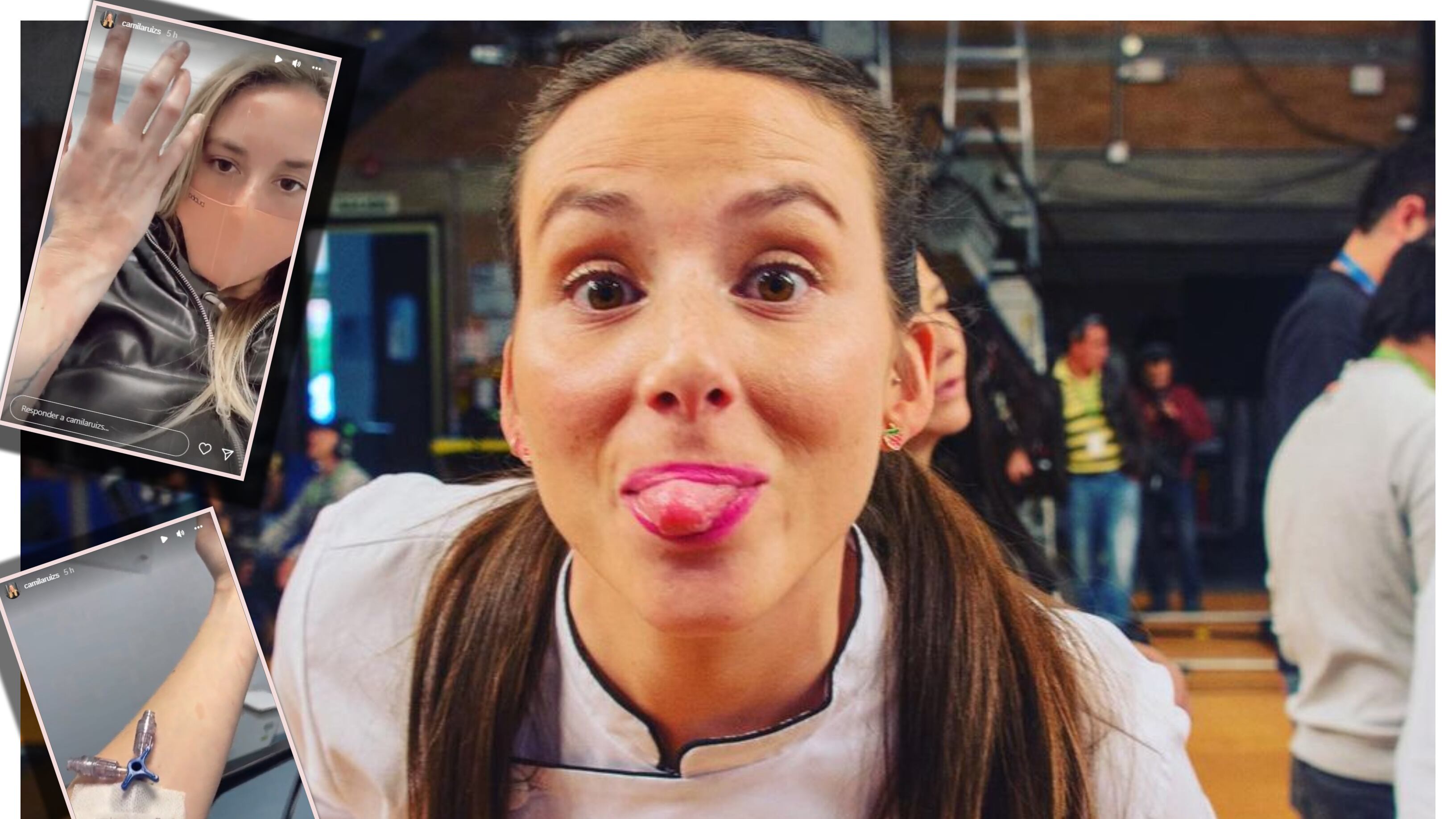 La ganadora de "Masterchef", Camila Ruiz, se quemó ambas manos con una vela de vidrio.