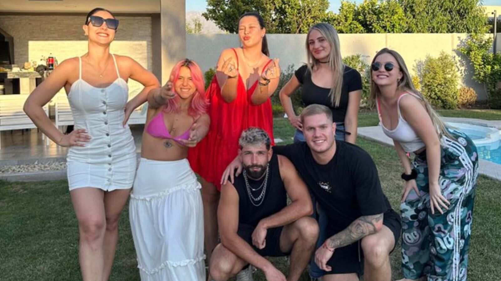 Almuerzo entre algunos exparticipantes de Gran Hermano Chile 2024