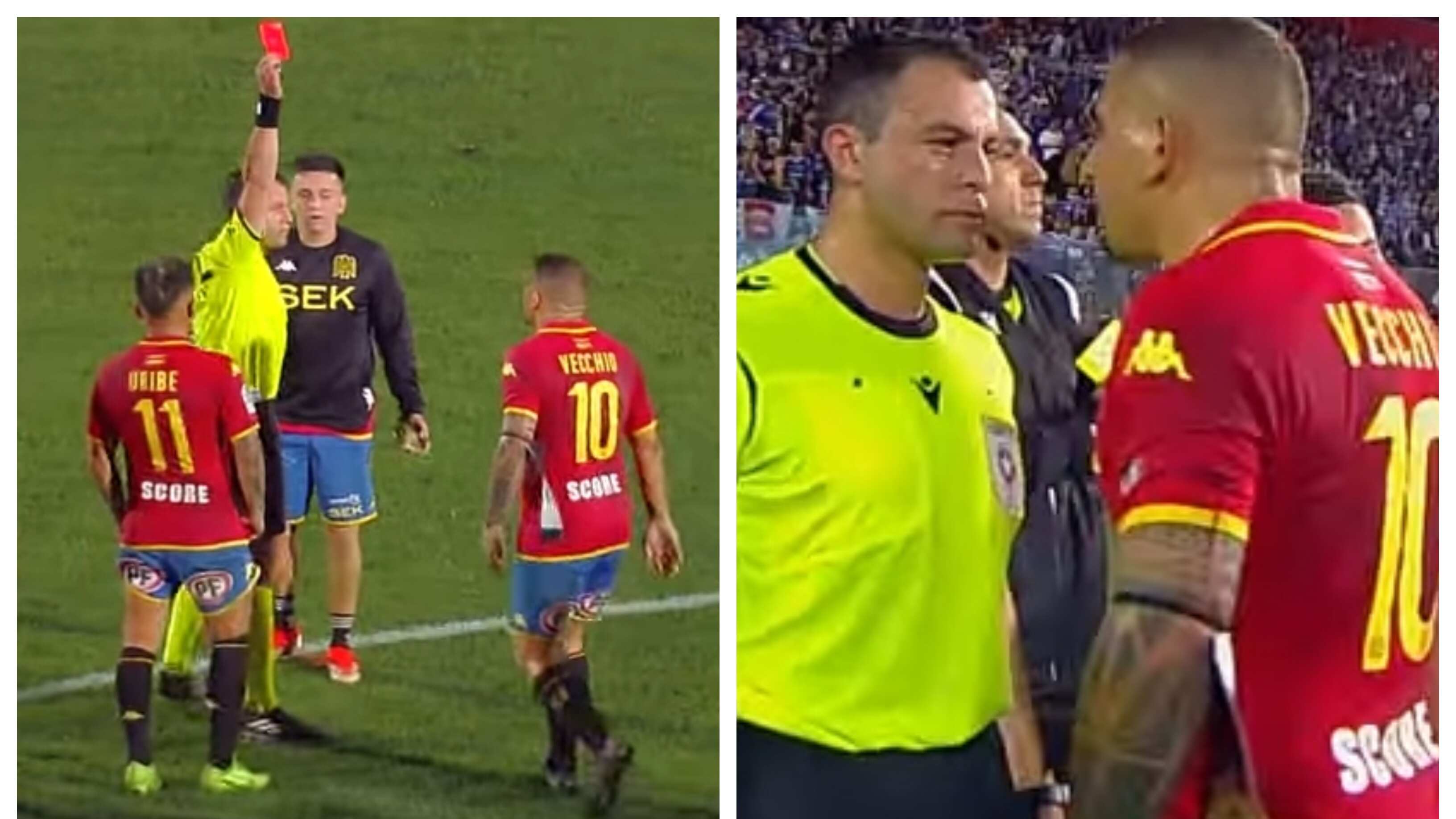 El informe arbitral acusa las fuertes amenazas del jugador argentino luego de ser expulsado frente a la U.