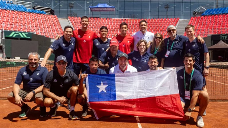 Equipo de Copa Davis Chile 2026 | Fuente: Instagram @federaciondetenis