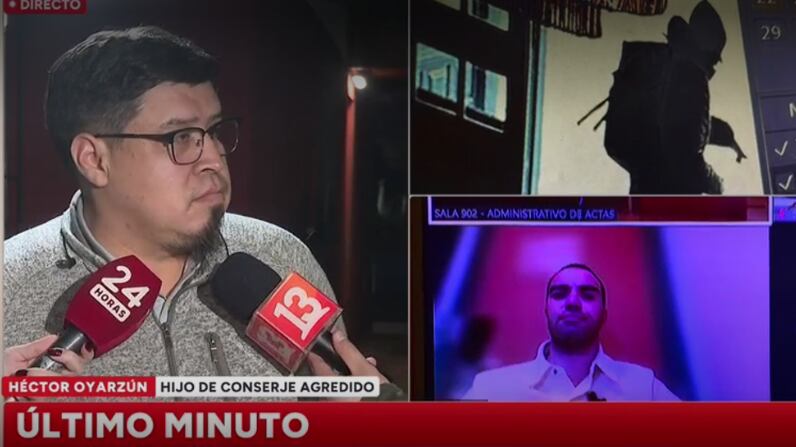 Hijo de conserje agredido por Martín de los Santos | Captura: 24 Horas