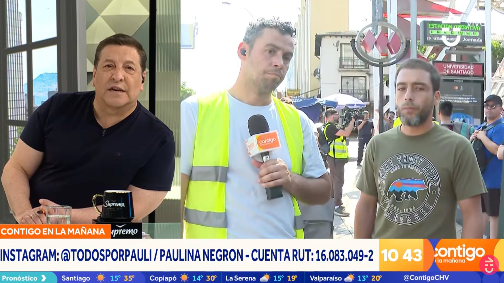 El caso de Nataniel y Paulina conmovió a todos en el matinal de Chilevisión