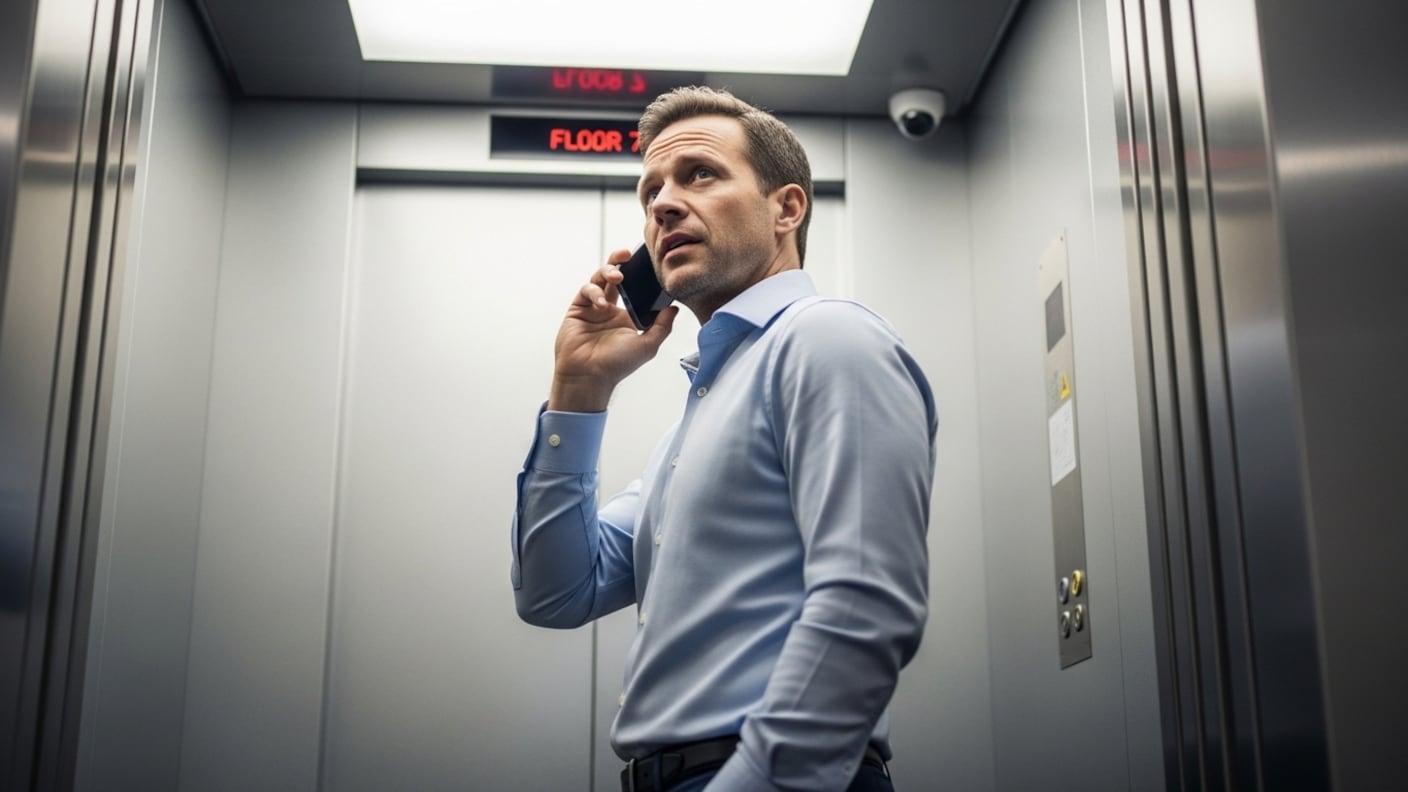 Llamada a un celular, en un ascensor. - FW/Whisk