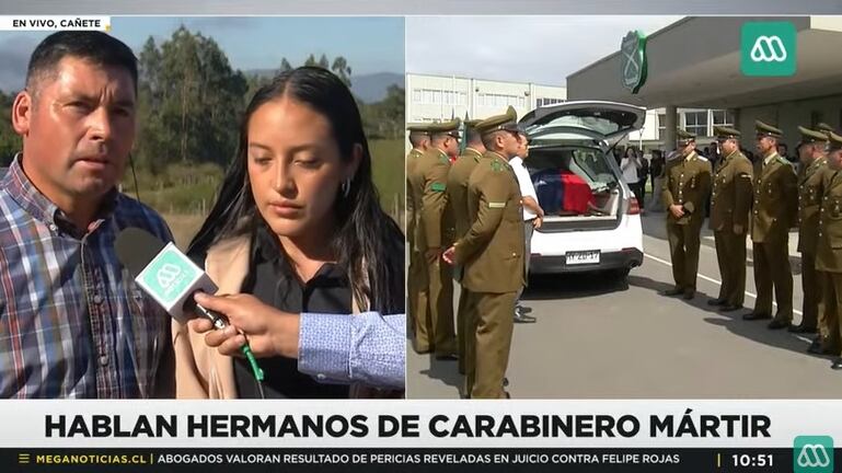 Los hermanos del carabinero muerto en Concepción le pidieron a las autoridades que avancen en una ley que le devuelva la autoridad a la institución policial.