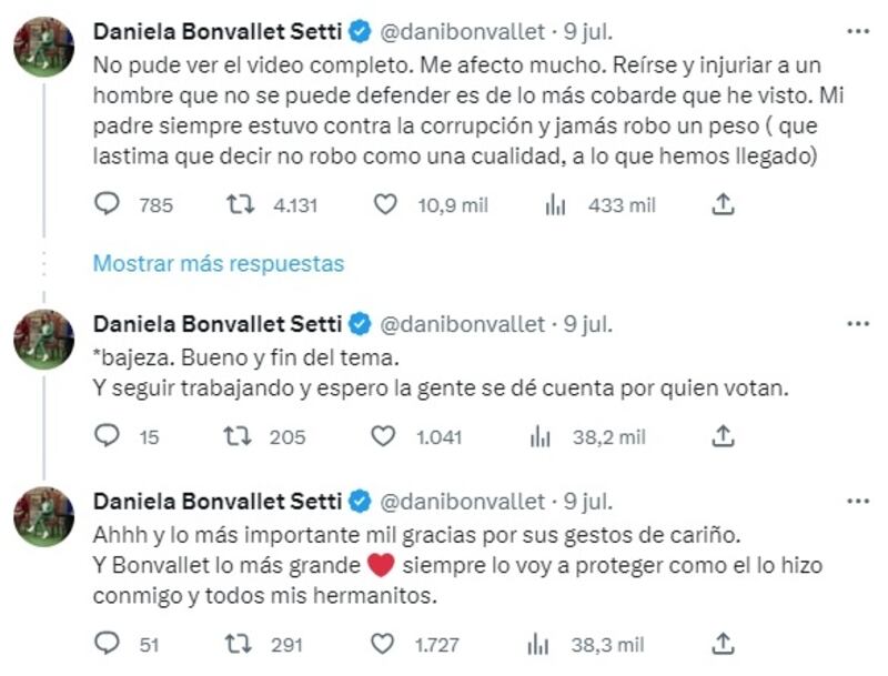 La actual concejal de Ñuñoa ya había criticado a Giorgio Jackson en sus redes sociales.