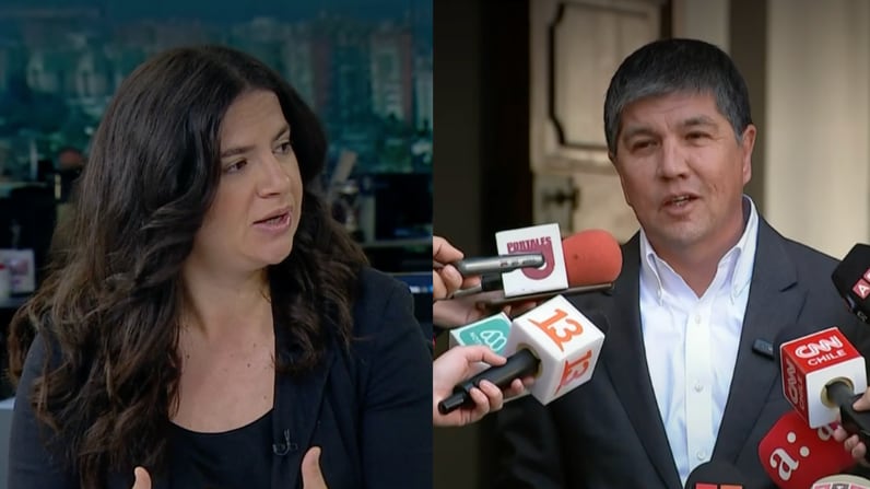 Ministra Antonia Orellana y Manuel Monsalve | Captura: Meganoticias