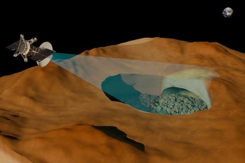 Hallan un tubo de lava gigante en Venus