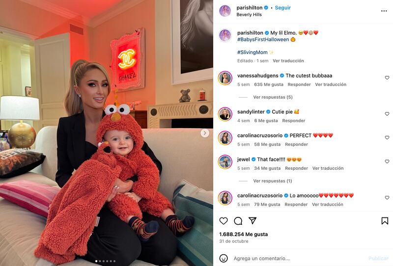 Paris Hilton junto a supequeño hijo Phoenix