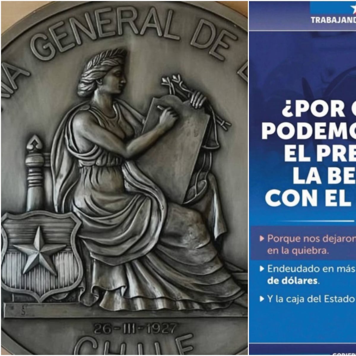 Contraloría oficia a Segegob por publicación en redes sociales sobre el “Estado en quiebra” Contraloría oficia a Segegob por publicación en redes sociales sobre el “Estado en quiebra”