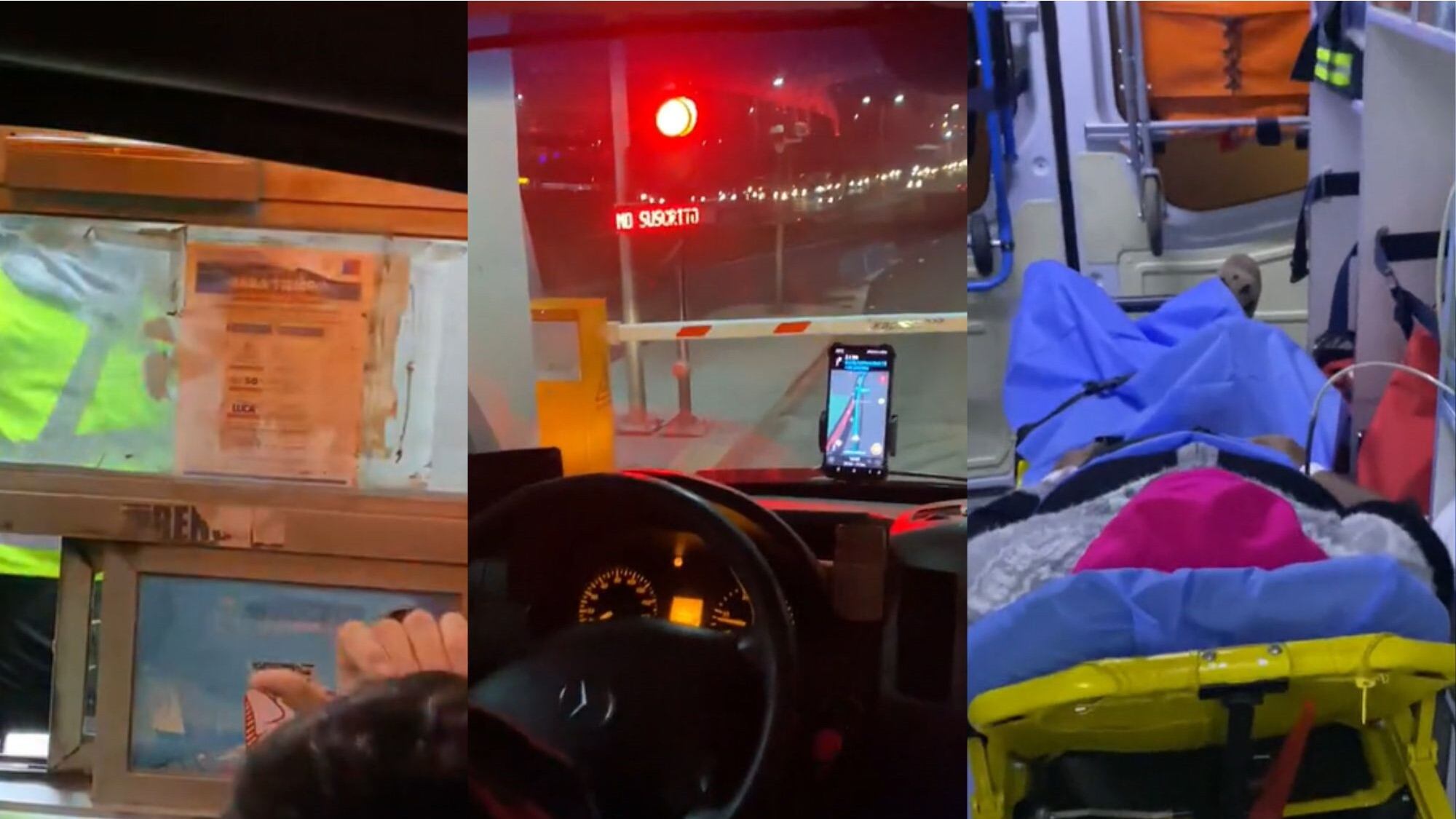 Cajera de peaje le negó el paso a una ambulancia | TikTok