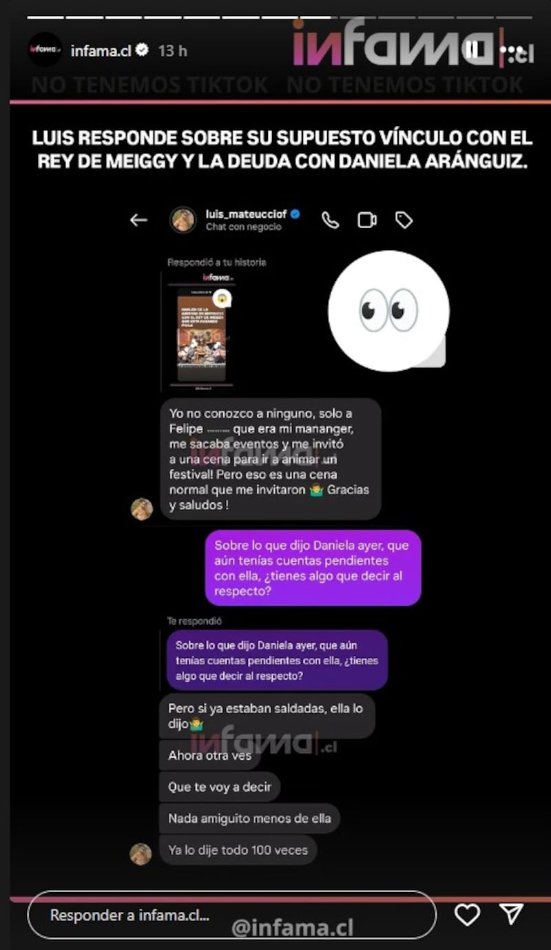 Luis Mateucci en conversación con Infama