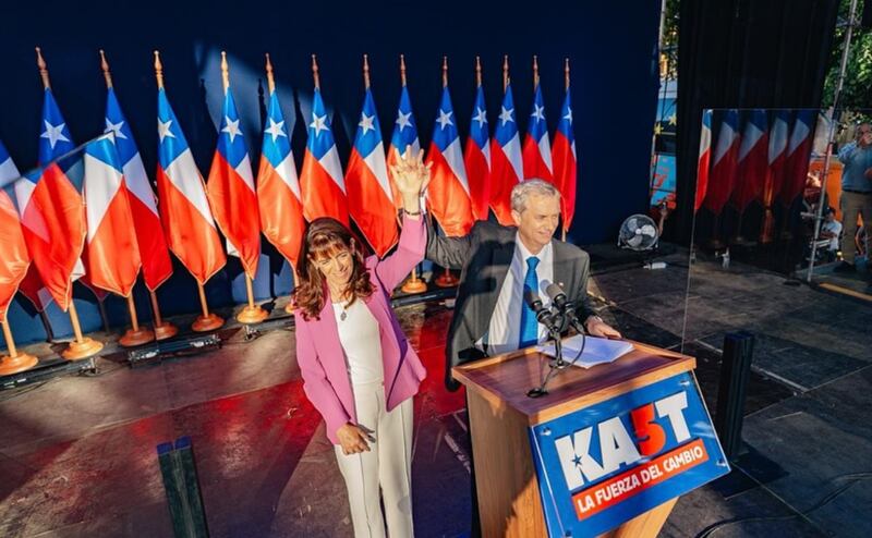 María Pía Adriasola y José Antonio Kast