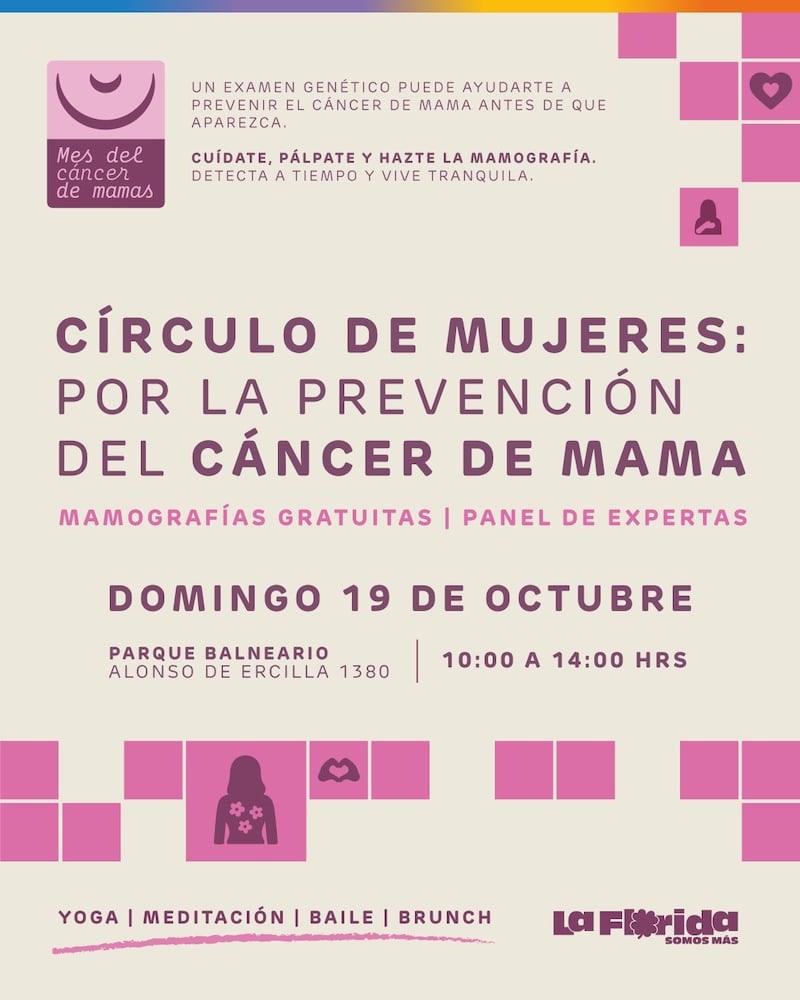 Círculo de Mujeres por la Prevención del Cáncer de Mama: La Florida impulsa jornada gratuita de autocuidado y detección temprana | Cedida