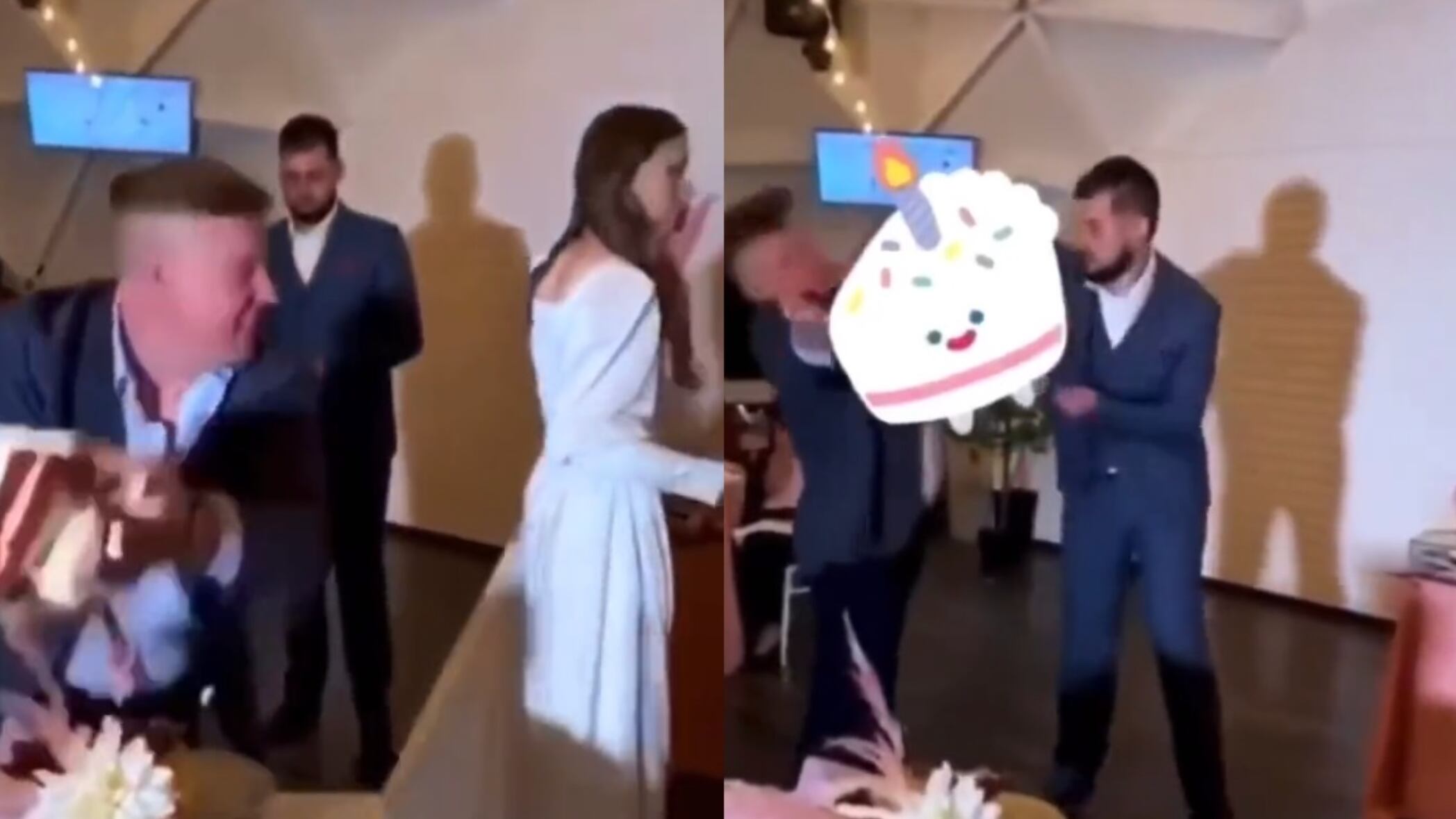 Tensa situación en la boda