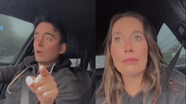 Enojado y amenazando las penas del infierno se manifestó es marido de Valentina Roth, tras ser acusado por un desconocido de infidelidad. Todo ocurrió cuando la bailarina comentó por Instagram que estaba siendo hostigados por un supuesto seguidor, lo que colmó la paciencia de Miguel de la Fuente.
“Oye Seba Vásquez, te voy a decir una pura hue...conchetu....Cuando volvai a Chile estai entero cagao hue... Acuérdate, cagaste. No vai a poder salir a ninguna parte conchetu...plasta culi...”, le advirtió en tono amenazante, apuntando con el dedo hacia la cámara.
Segundos antes, la exCalle 7 había explicado que el sujeto le mandaba mensajes internos, señalando que su esposo le era infiel.
“Me da risa porque según un personaje, Miguel es infiel, me es infiel. Me da mucha risa. Ahora alguien se está creando como un Instagram que me manda ‘yo creo que tiene a otra, porque está muy desinteresado’”, le habría escrito según contó Valentina.
Tras esto, Miguel de la Fuente explotó. “Ese hue...es un maric... Anda funando minas, subiendo hue...y hablando puras estupideces. Sin ninguna comprobación”, agregó.