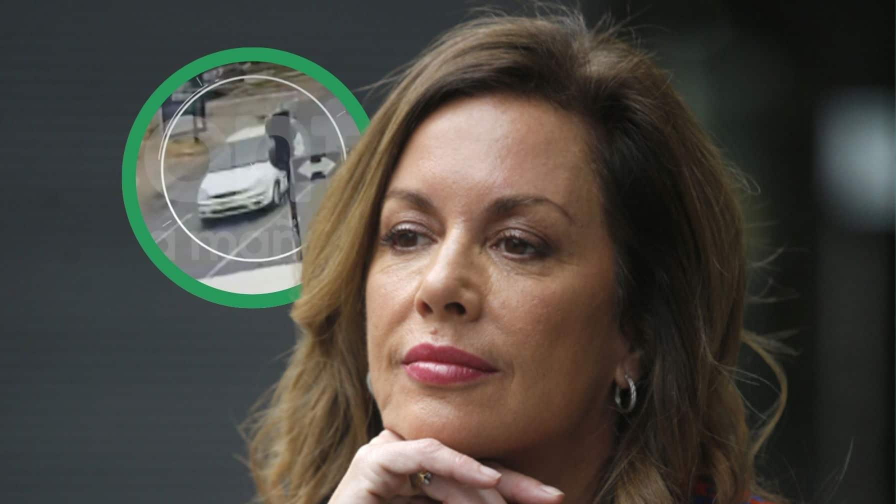 La actriz aparece sola, sin acompañantes, y se convierte en testigo clave al ser el único movimiento registrado durante la hora crítica.