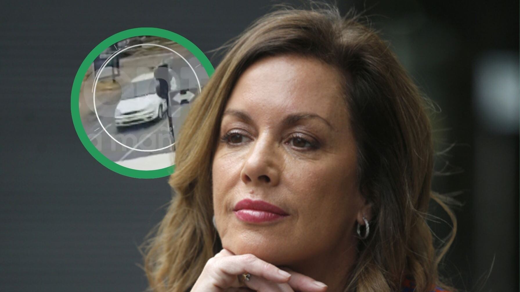 La actriz aparece sola, sin acompañantes, y se convierte en testigo clave al ser el único movimiento registrado durante la hora crítica.