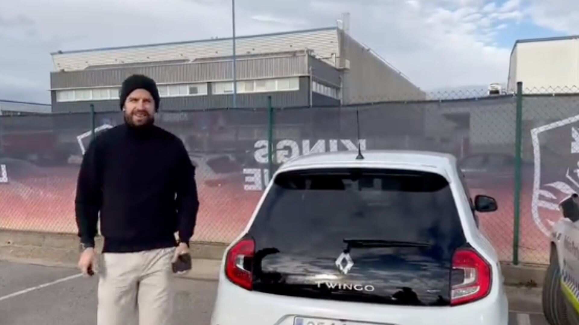 Piqué llegó en un Twingo a la tercera jornada de la Kings League.