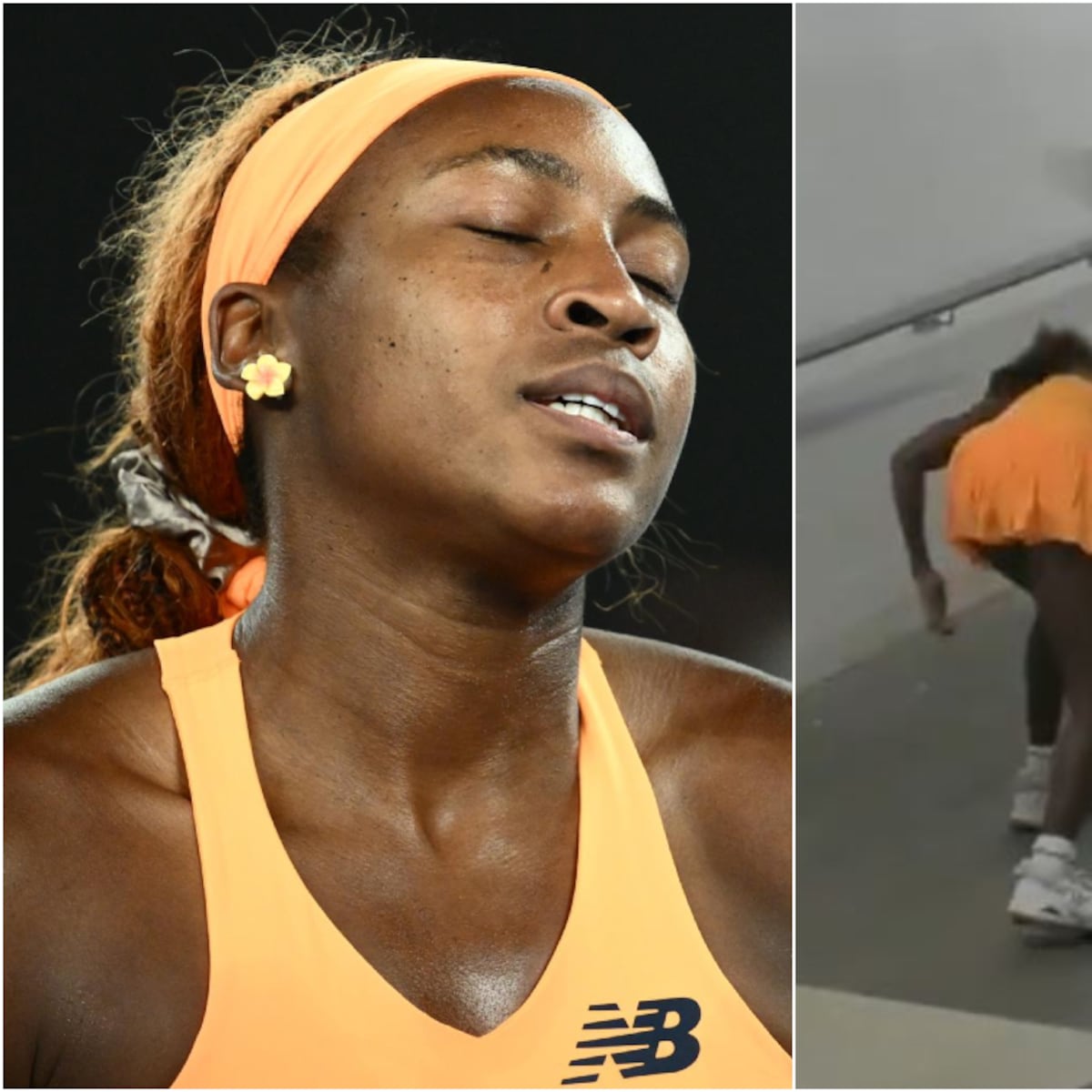 Coco Gauff desahoga frustración a golpes en Abierto de Australia Coco Gauff desahoga frustración a golpes en Abierto de Australia