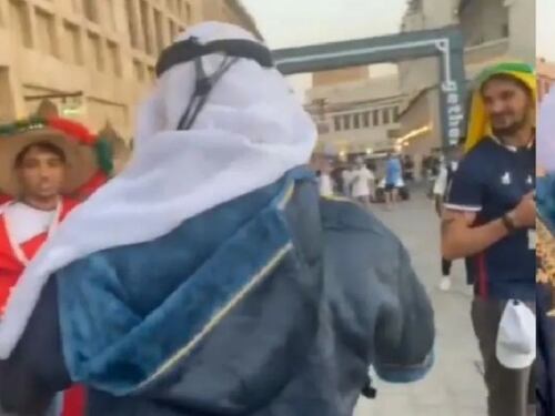 Mundial de Qatar 2022: Mexicanos se hacen pasar por policías y fans argentinos caen en la broma