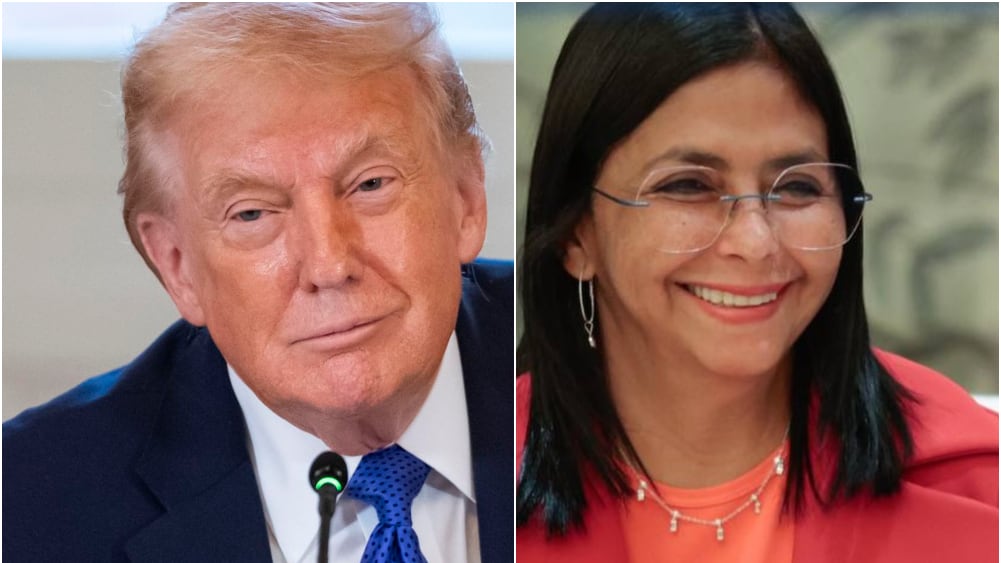 Donald Trump y Delcy Rodríguez tuvieron una cordial conversación telefónica