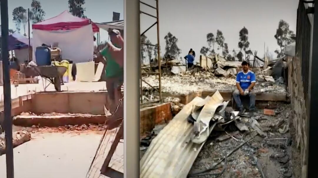 La historia de David se ha convertido en un símbolo de resiliencia frente a los incendios forestales que han devastado Penco y Lirquén.