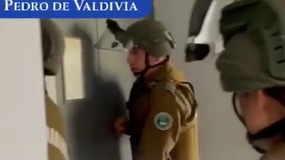 Simulacro en colegio Pedro de Valdivia