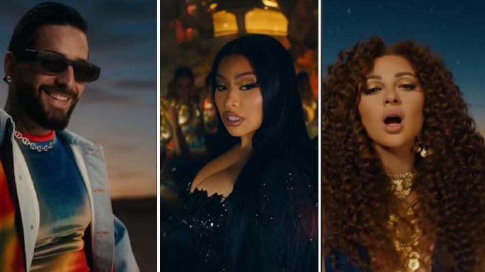 Maluma, Nicki Minaj y Myriam Fares