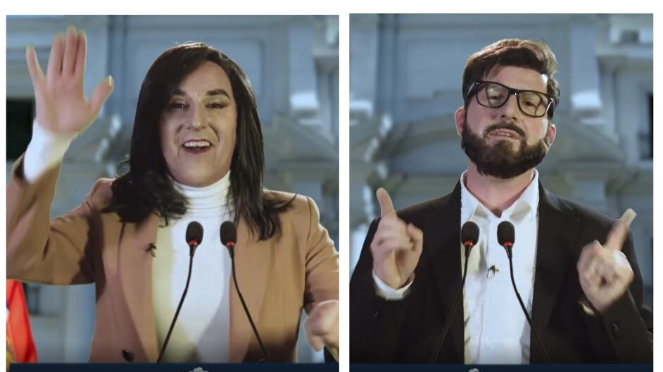 Stefan Kramer imitó al Presidente y la ministra del Interior.